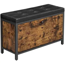 VASAGLE Schuhbank 80 x 51 x 30 cm braun / braun