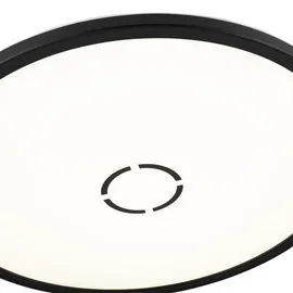 Briloner LED Deckenleuchte 1-flammig rund schwarz 18W