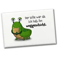 Speecheese Freches Monster in grün Souvenir Souvenir Magnet mit