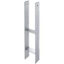 GAH Alberts H-Pfostenträger 101 x 600 mm Silber/Stahl