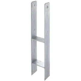 GAH Alberts H-Pfostenträger 101 x 600 mm Silber/Stahl