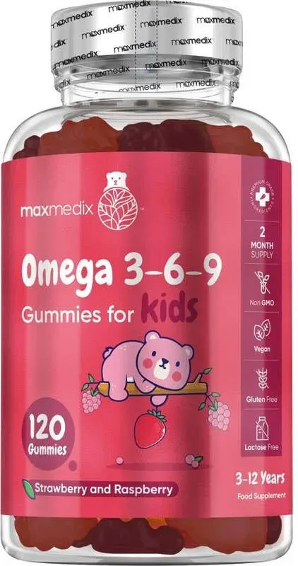 maxmedix Omega 3-6-9 für Kinder 200 mg 120 Gummibärchen