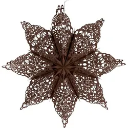 Clip Weihnachtsdekoration 60 cm Stern braun