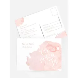 Antwortkarten für Ihre Feier selbst gestalten mit Spruch und Fotos im Onlinedesigner bei Meine-Kartenmanufaktur.de