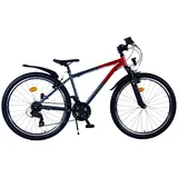 Volare XC Race Kinderfahrrad - 26 Zoll - 21 Gang - Rot/Grau für Jungen - Rot/Grau