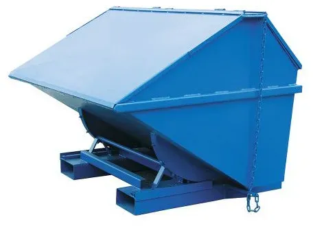 Hardwex Kippbehälter Profi mit Deckel, 1100 l