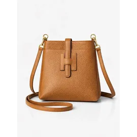 COLLEZIONE ALESSANDRO Holunder Umhängetasche Rindsleder Brown