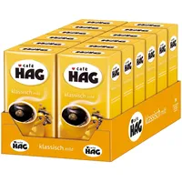 CAFÉ HAG Filterkaffee Klassisch mild entkoffeiniert 12 x 500g Kaffee koffeinfrei