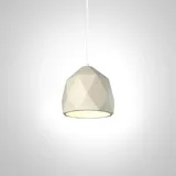 Paco Home Pendelleuchte, E27, Lampe Für Wohnzimmer Esszimmer Küche, Höhenverstellbar, Beton-Sandstein-Weiß, ohne Leuchtmittel: - Paco Home