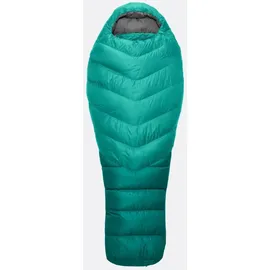 Rab Women's Alpine 400 - Daunenschlafsack - Left-Zip - atlantis