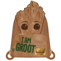 KONIX Guardians of the Galaxy Rucksack - Kunstleder - Groot-Motiv - Braun