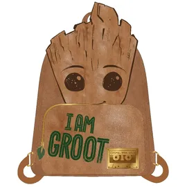KONIX Guardians of the Galaxy Rucksack - Kunstleder - Groot-Motiv - Braun