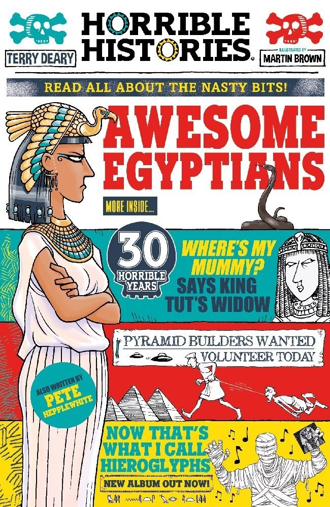 Horrible Histories / Horrible Histories: Awesome Egyptians (Newspaper Edition) - Terry Deary  Kartoniert (TB)