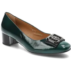 Grüne Halbschuhe Clasicco Elegante Lederschuhe Mit Absatz, 40