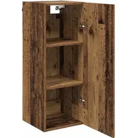 vidaXL Wandschrank Altholz 34,5 x 34 x 90 cm Holzwerkstoff