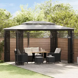 vidaXL Partezelt 3 x 4 m inkl. 4 Seitenteile Anthrazit