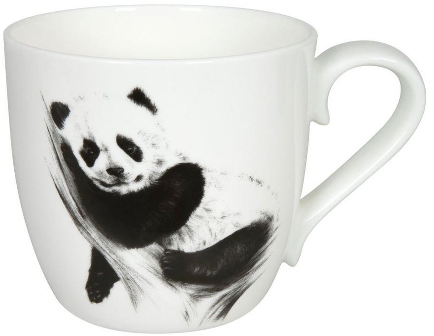 Preisvergleich Produktbild Könitz Becher Amazing Animals - Panda, Bone China schwarz