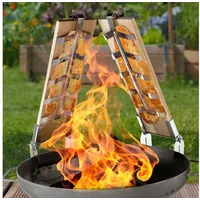 Haushalt International Räucherbrett Flammlachsbrett Grillbrett Grillzubehör 2tlg Holz 54cm, Holz, (2-St), 2er Set, Naturholz, Räucheraroma, Fisch braun