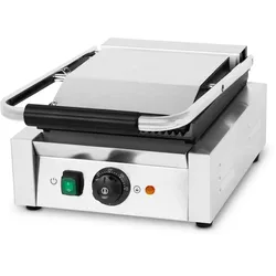 VERTES Kontaktgrill, 1800 W, Gusseisen, 0-300°C, Edelstahl, für Fladenbrot, Fleisch, Gemüse, Sandwich, professionell