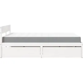 vidaXL Bett 140 x 200 cm Weiß