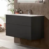 Villeroy & Boch V&B Waschtischunterschrank Finion 99,6x59,1x49,8cm, Black matt lacquer