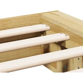 vidaXL Massivholzbett ohne Matratze 90x200 cm Eichenholz