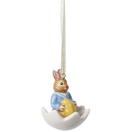 Villeroy & Boch Bunny Tales Ornament "Max in Eischale", Porzellan, Bunt, Hase Max