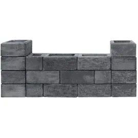Diephaus Mauer Canta Pfeilerstein Quarzit 37,5 x 37,5 x 20 cm