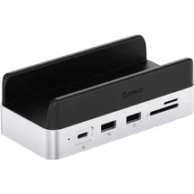 ORICO USB-C® Dockingstation VS10 Mini Dock Desktop Stand integrierte Halterung, integrierter Kartenleser, M.2 SSD Steckplatz