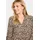 St Tropez EdaSZ Blusenkleid Animal-Print Schwarz M