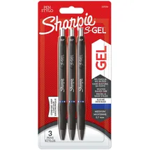 Sharpie S-Gel Gelstifte | mittlere Spitze (0,7 mm) Blau 3 Stück
