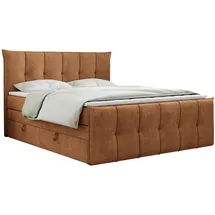 MKS King Boxspringbett 120 x 200 cm H4 Orange