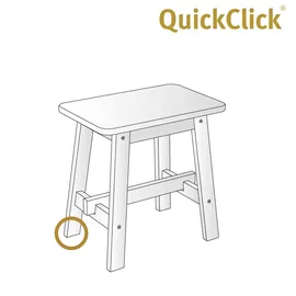 QuickClick WAGNER QuickClick® Plastikgleiter antirutsch STOPP - 8er-Set Ersatzgleiter - 20 mm - für Basis Ø 20 mm DE Ware-15824400
