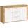VCM Sideboard Jam 125 x 80 x 35 cm Eiche Wotan / Weiß