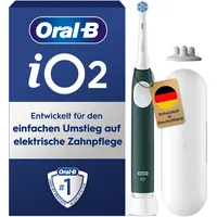Oral-B iO Series 2 Forest Green Special Edition + Reiseetui + Aufsteckbürstenhalter