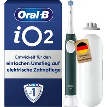 Oral-B iO Series 2 Forest Green Special Edition + Reiseetui + Aufsteckbürstenhalter