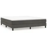 vidaXL Boxspringbettgestell Dunkelgrau 180x200 cm Samt