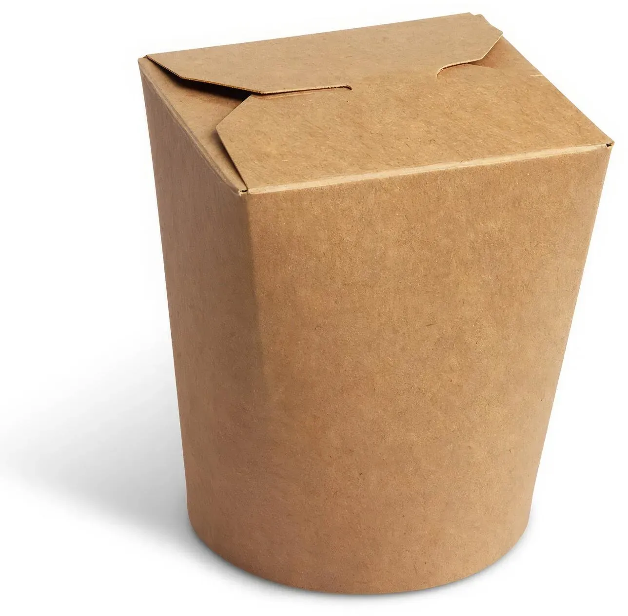 Food Box Take Away Box  80x73x100mm 500ml Kraftpapier beschichtet braun, 50 Stk.
