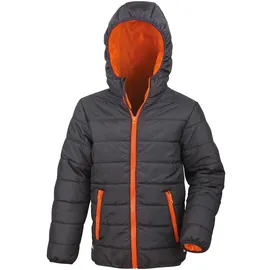 Result Padded Jacke Schwarz/Orange XXS