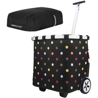 reisenthel - EXKLUSIVES ANGEBOT! carrycruiser + GRATIS cover! Einkaufskorb Einkaufstasche Einkaufstrolley (dots)