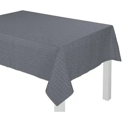 Tischdecke ADAM "Graphic Ventus" Gr. 5, blau (dunkelblau), Ø:145cm, Baumwolle, Tischdecken
