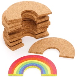 Regenbogen aus Kork, Vorteilspackung  (pro Set 30) Bastelmaterial