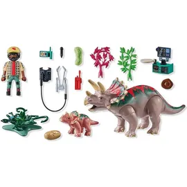 Playmobil Dinos Triceratops mit Jungtier 71821