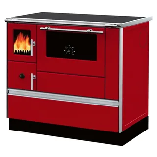 Küchenofen Alfa Plam Dominant 90 rot Eco Design 6,7kw A+ rechte Version