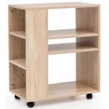 KADIMA DESIGN Brenta Rollcontainer 60 x 35 x 75 cm beige