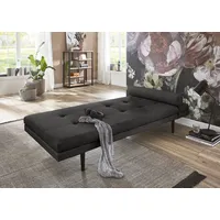 Atlantic Home Collection Bergen mit Kissenrolle, 85/200cm, schwarz