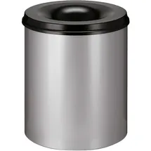 V-Part Feuerlöschender Papierkorb 80 l Grau/Schwarz