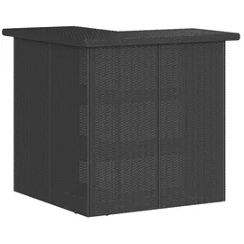 vidaXL Gartenbar Set 3-tlg. Schwarz