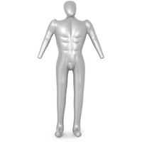 Chuancheng Aufblasbare Mannequin männlicher Dummy Torso Schneiderpuppe aus PVC 168 cm Herren Ganzkörpermodell