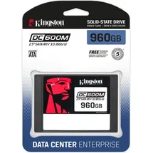 Kingston DC600M Data Center Series Mixed-Use SSD - 1DWPD 960GB, SED, 2.5" / SATA 6Gb/s (SEDC600M/960G)